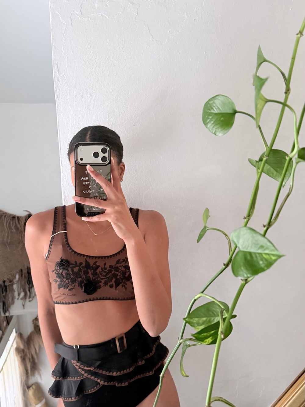 Embroidered Vintage inspired swimsuit
